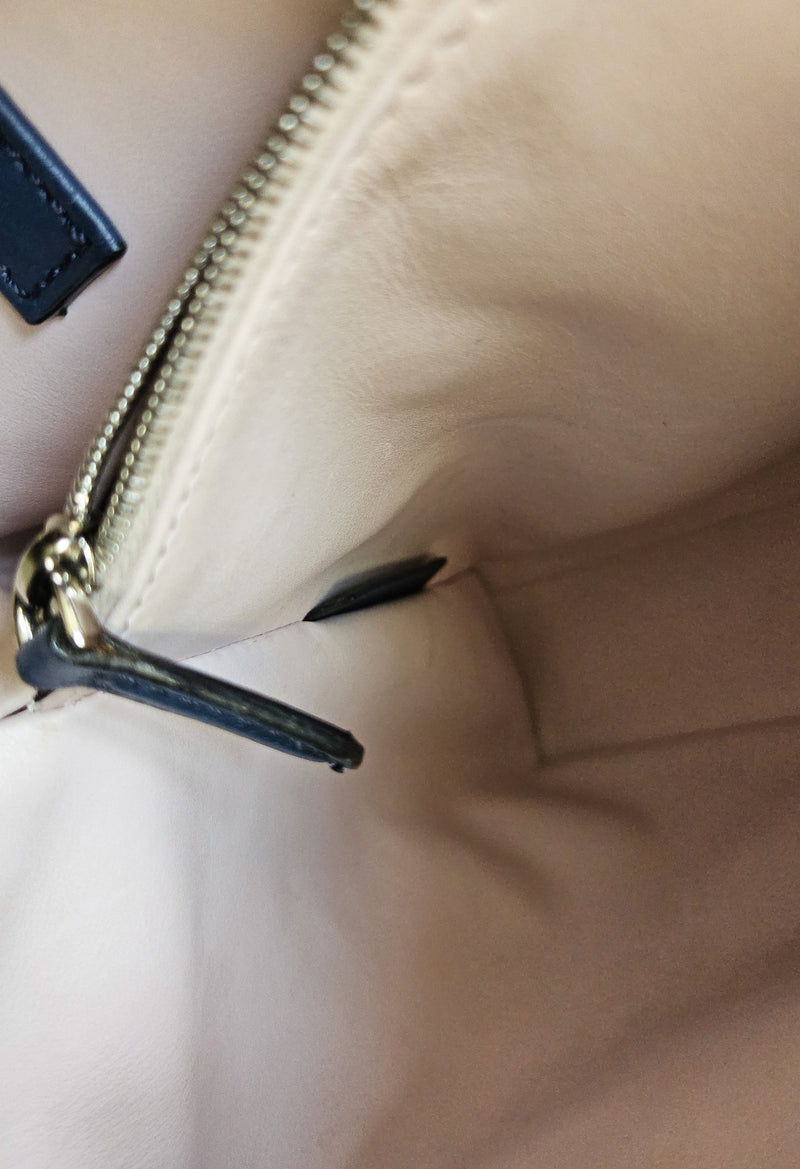 Fendi Bolso tote de cuero azul 2Jours