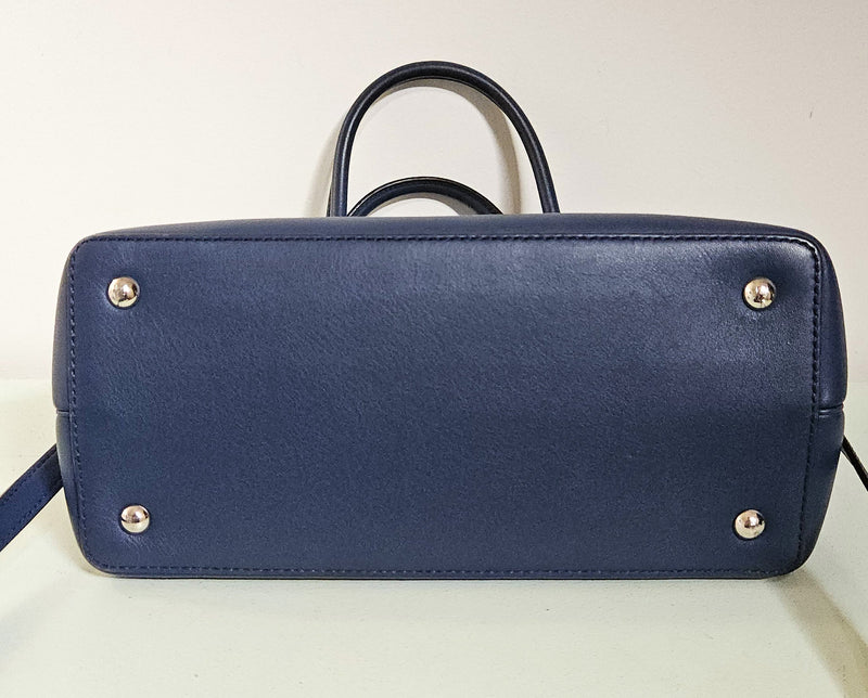 Fendi Bolso tote de cuero azul 2Jours