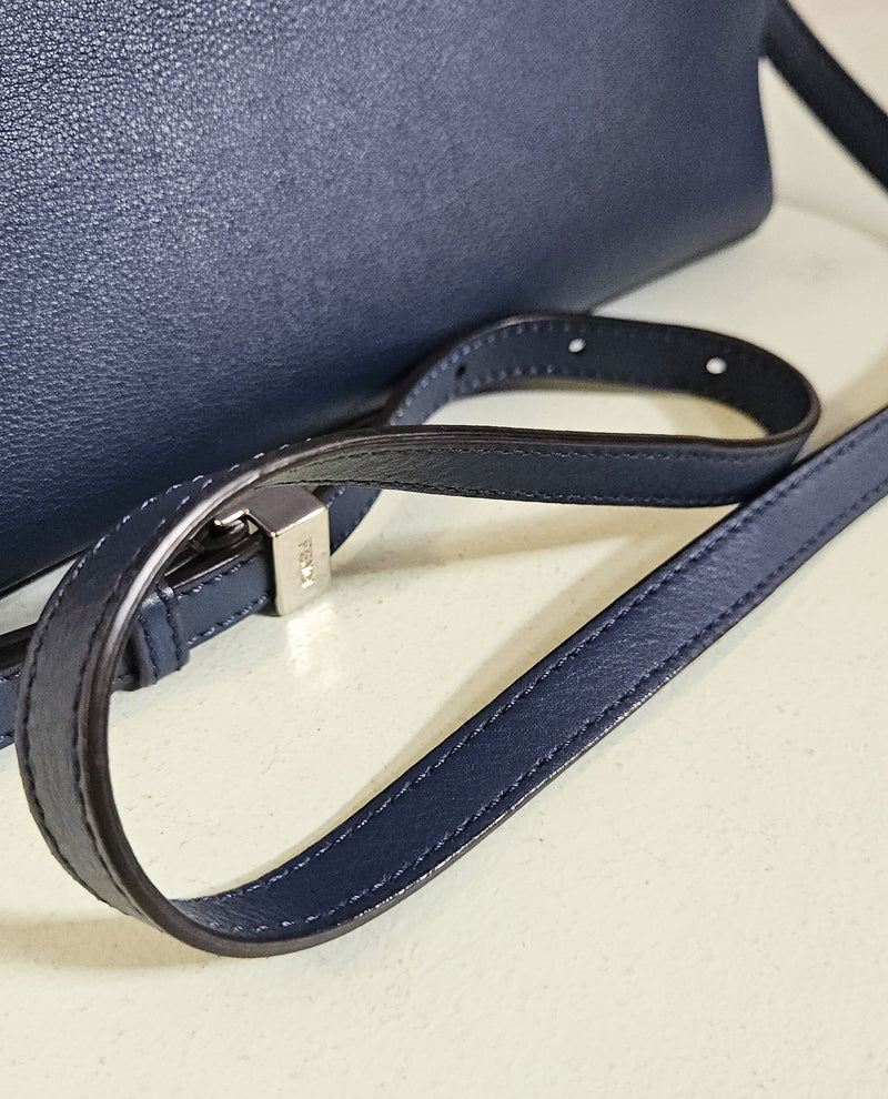 Fendi Bolso tote de cuero azul 2Jours