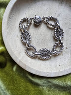 Bracelet Sonia Rykiel Argenté À Maillons Torsadés