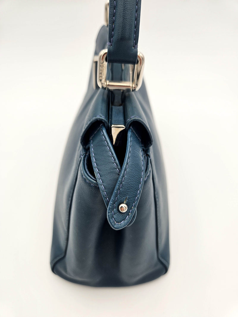 Fendi Peekaboo Mini Bleu Pétrole