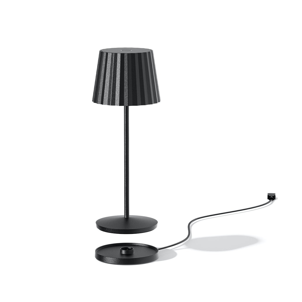 Abby - Lampe De Table Sans Fil - Acier - Noir
