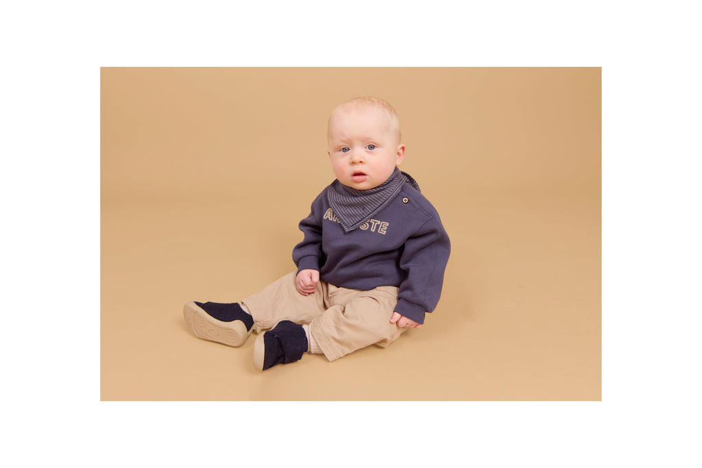 Bandana Marlow - Righe fiammate grigio-blu