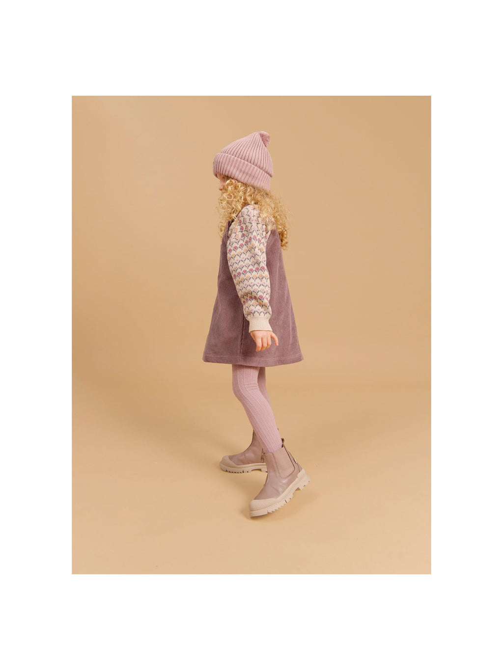Stivaletti Chelsea Saida Tex - Rosa legno