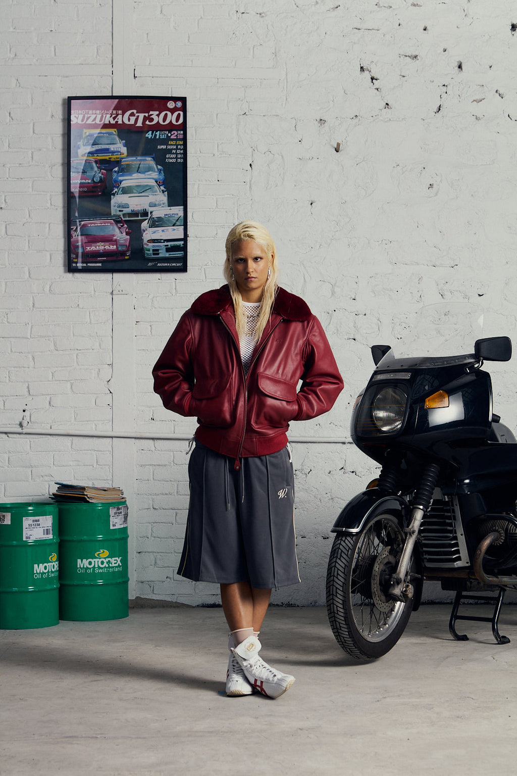 Walk In Paris X Schott Nyc ® - La Flight Jacket Rouge