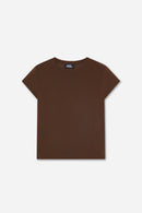 T-Shirt En Cachemire Marron