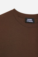 T-Shirt En Cachemire Marron