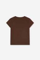 T-Shirt En Cachemire Marron