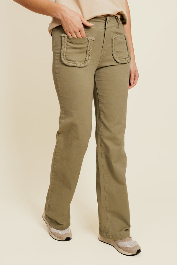 Pantalon Fléonor - Kaki