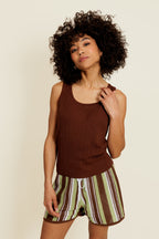 Shorts Aelinne - Brown/Green