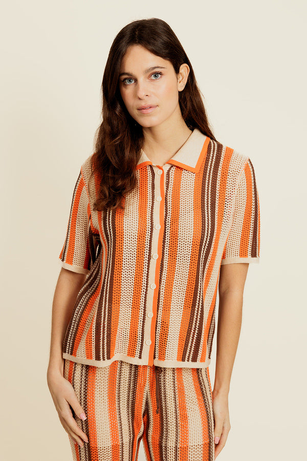 T-shirt Dalenor - Beige/Orange