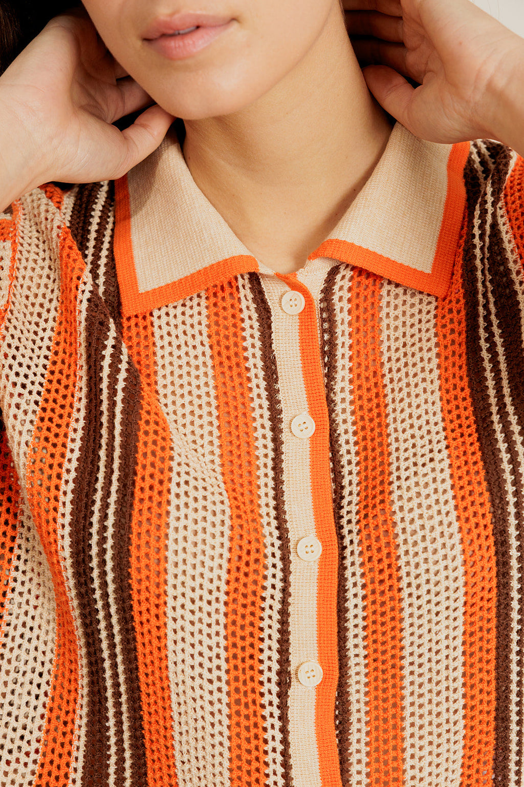 T-shirt Dalenor - Beige/Orange