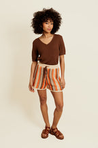 Short Aelinne - Beige/Naranja