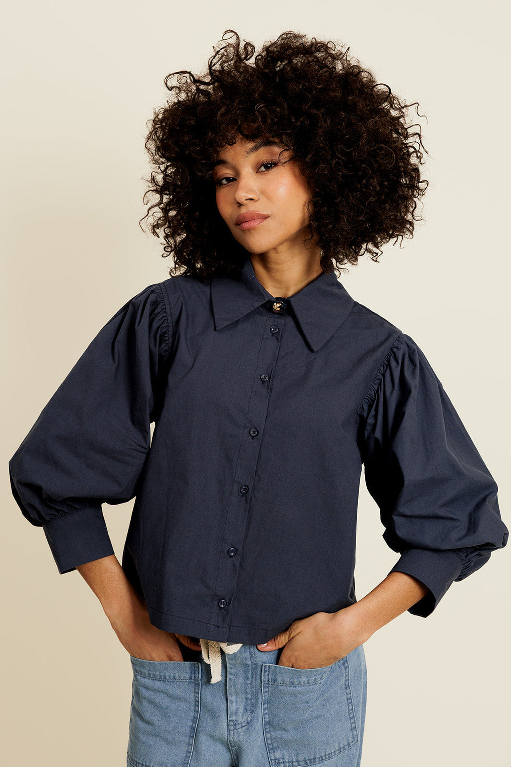 Camisa Dorélyse - Azul marino
