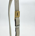 White Vintage Yves Saint Laurent Crossbody Bag