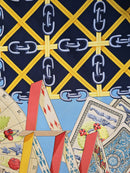 Foulard Gucci Vintage En Soie