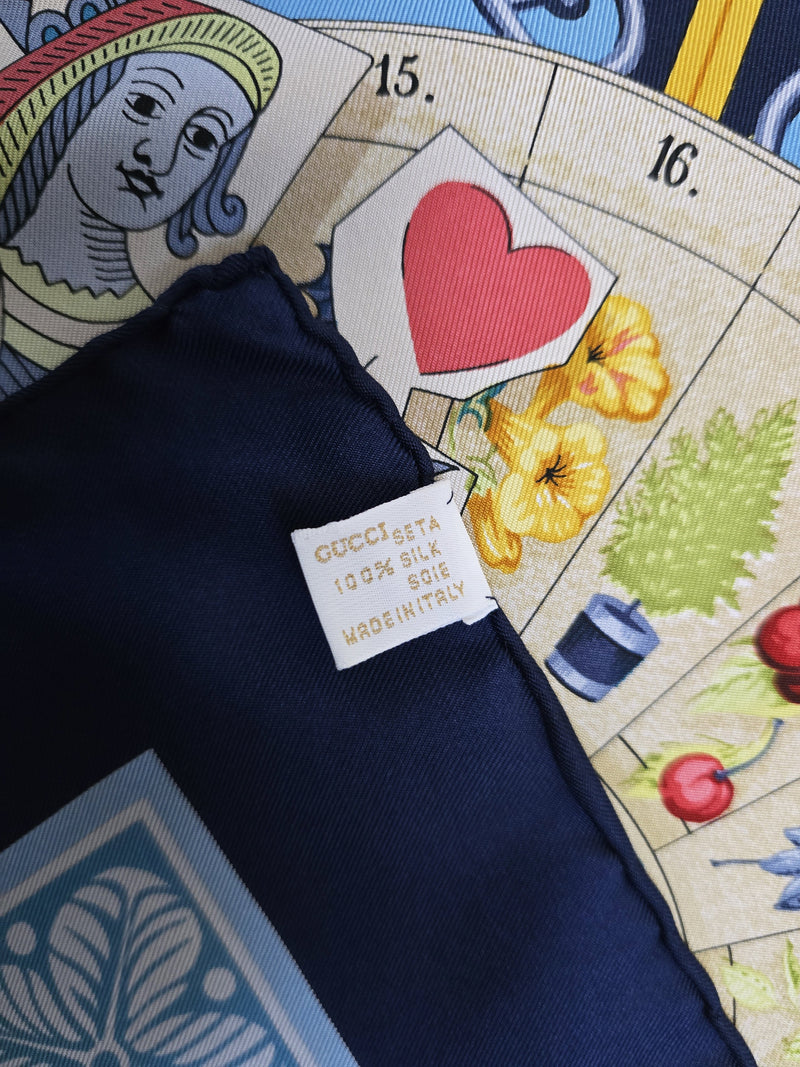 Foulard Gucci Vintage En Soie