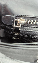 Bolso Prada En Cuero Saffiano Negro