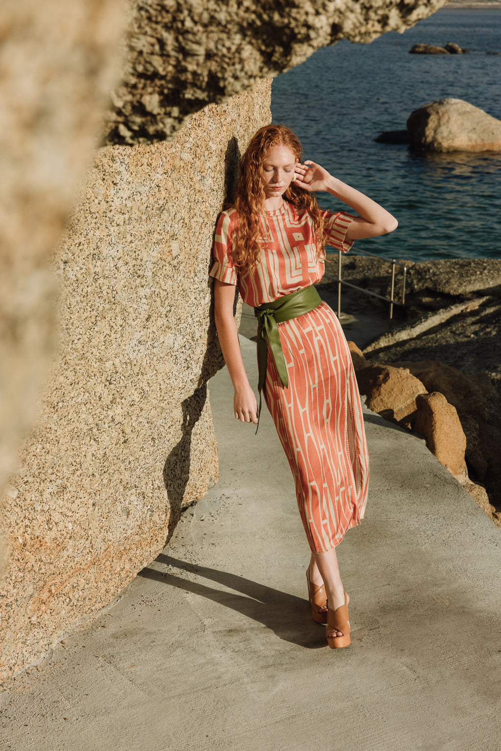 Jupe Tribal Orange