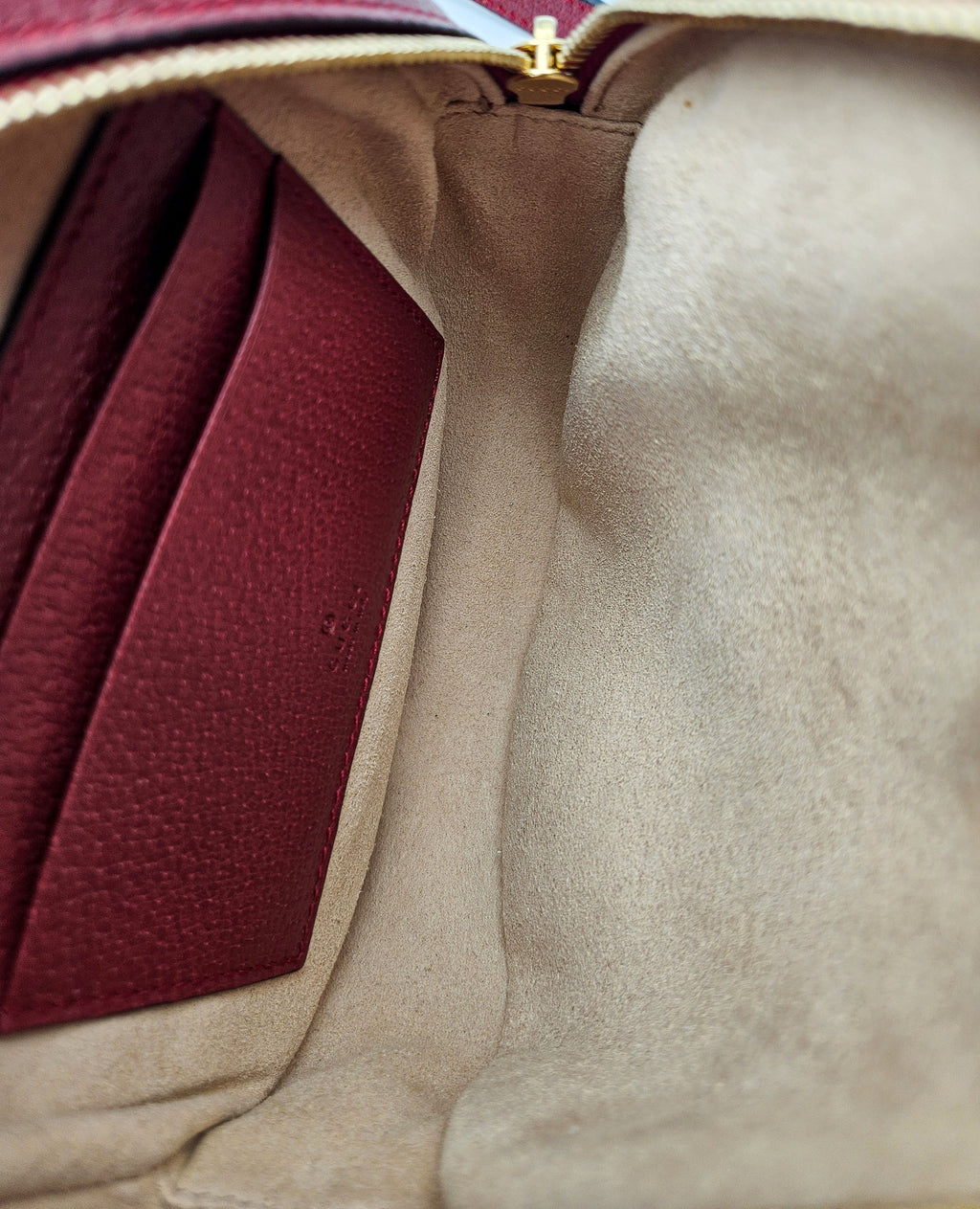 Red Gucci GG Supreme Floral Bloom Mini Backpack