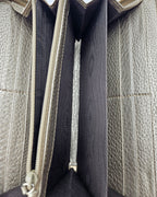 Gucci Gold Grained Leather Bamboo Zippy Wallet