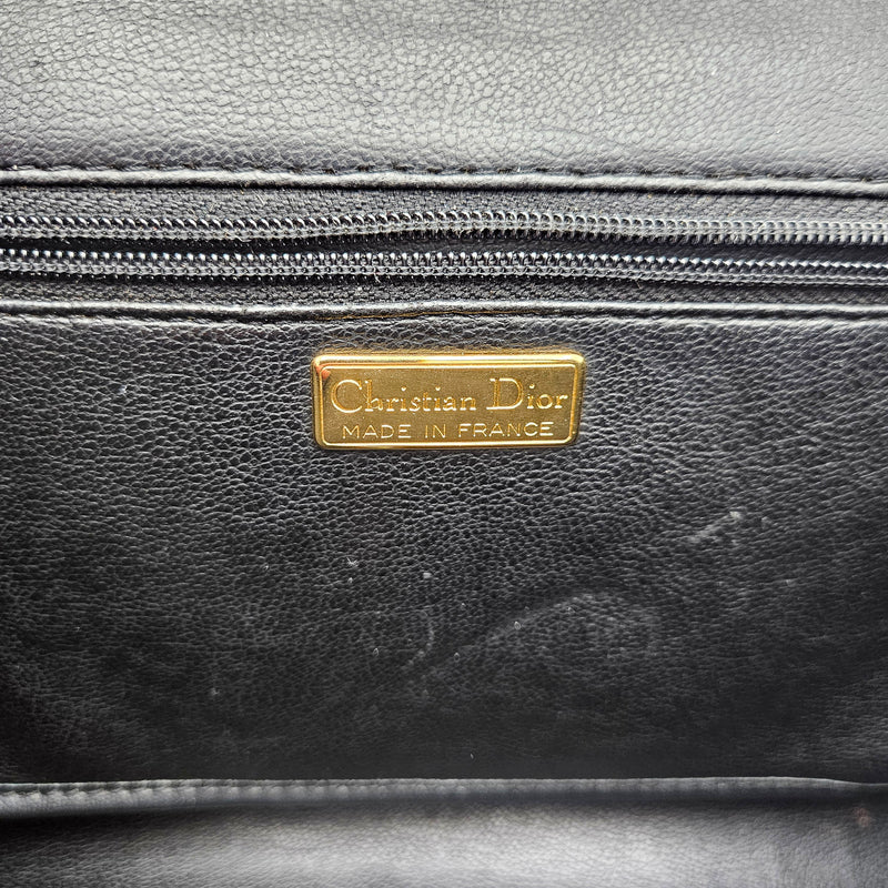 Dior Crossbody Leather Black Vintage