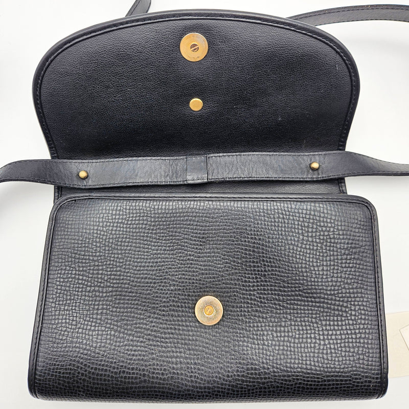 Dior Crossbody Leather Black Vintage
