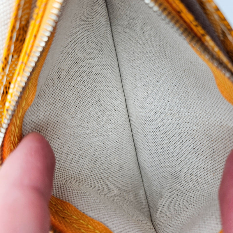 Goyard Plumet Pocket Wallet Goyardine Sun Yellow