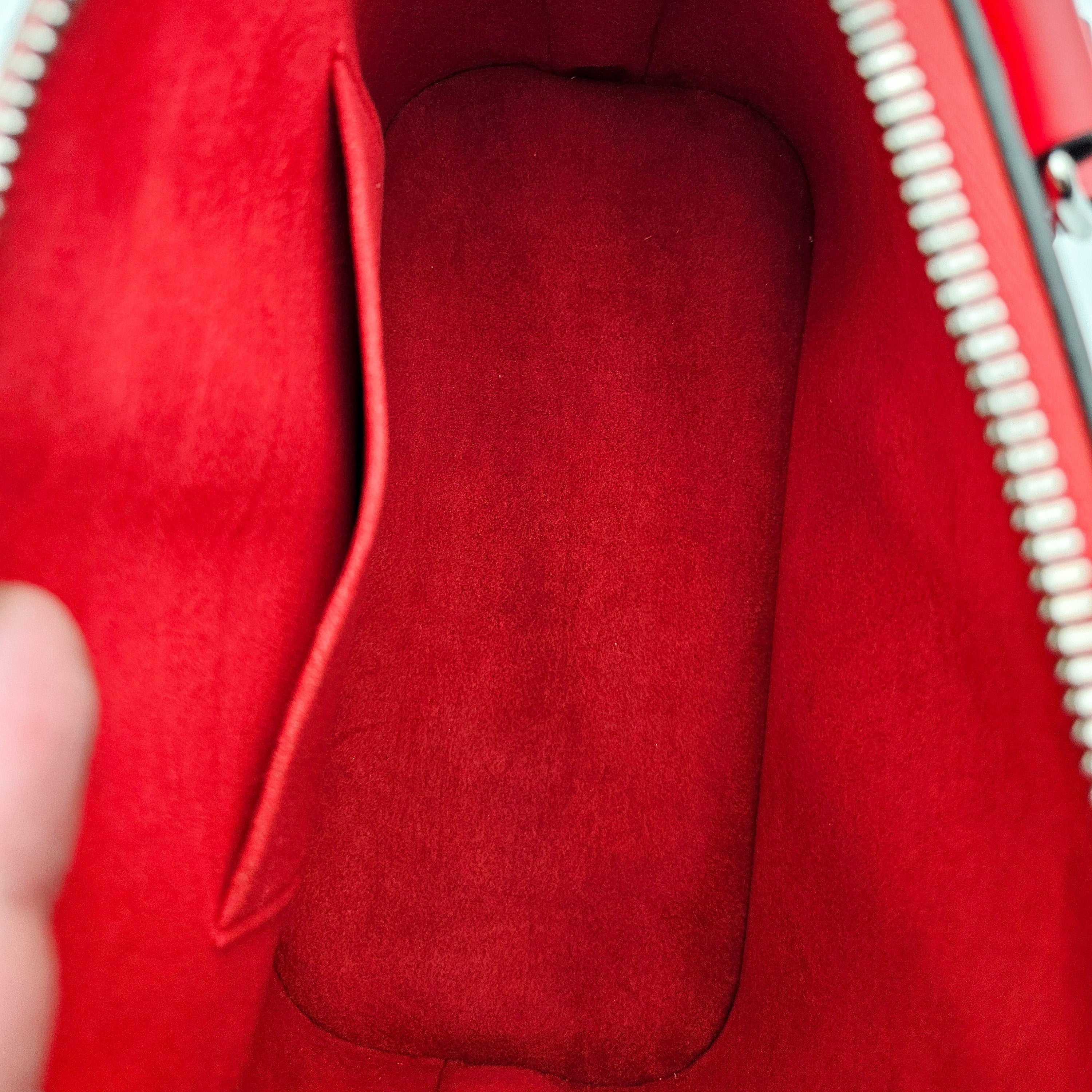 Louis Vuitton Alma Bb Epi Poppy Leather