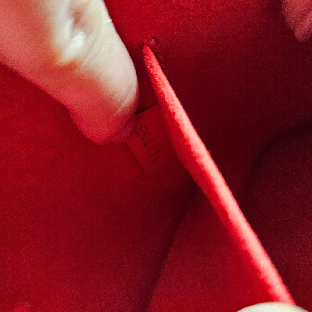Louis Vuitton Alma Bb Epi Poppy Leather