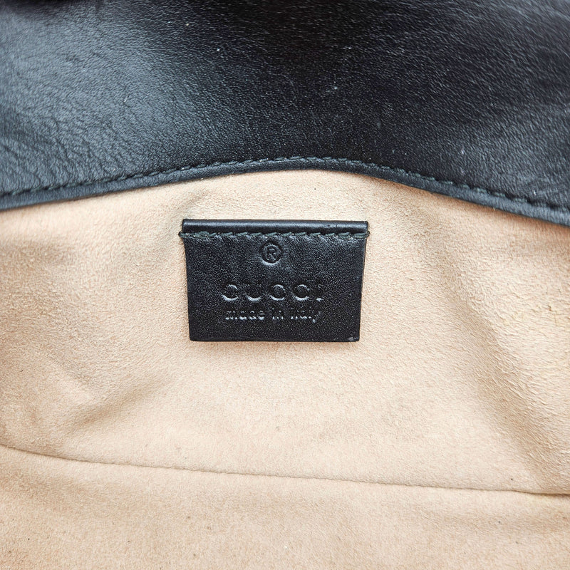 Gucci Gg Marmont Super Mini Quilted Bag Black