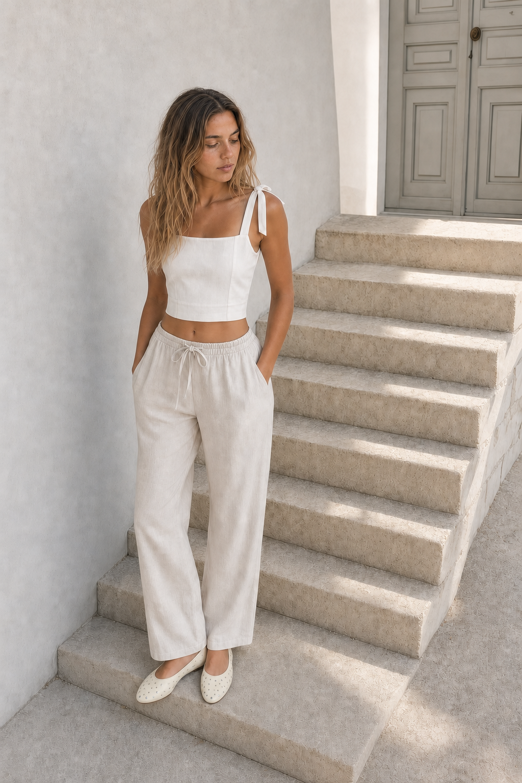 Top Cléo - Blanco