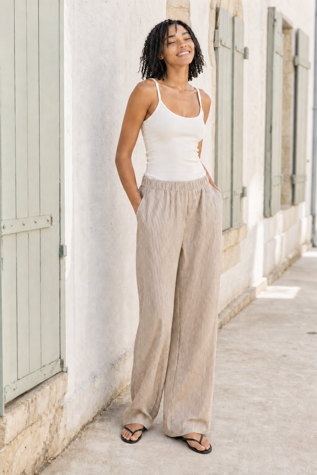 Pantalones Kaia - Marrón oscuro