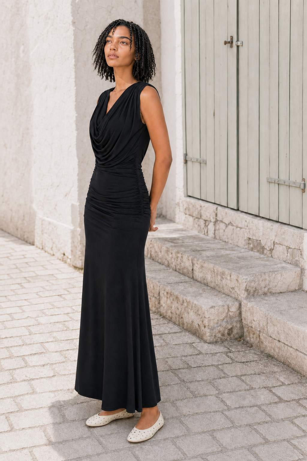Vestido Gaïa - Negro