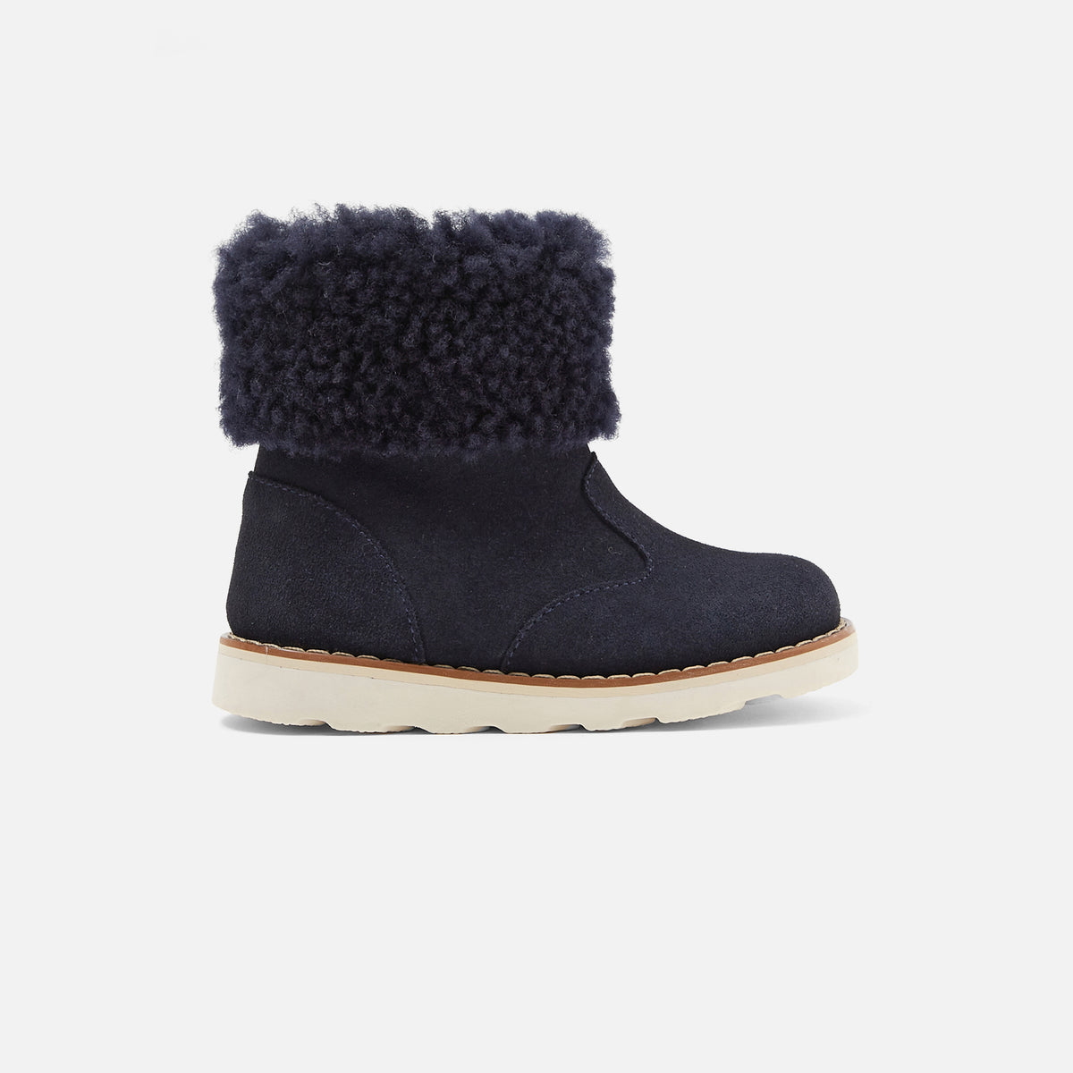 Boots Fourree - Marine - Garçon