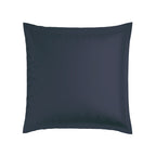Biarritz - Set De 2 Taies D'Oreiller - Satin De Coton - Blanc / Bleu Fonce