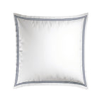 Biarritz - Set De 2 Taies D'Oreiller - Satin De Coton - Bleu Fonce / Blanc