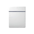 Biarritz - Drap Plat - Satin De Coton - Bleu Fonce / Blanc