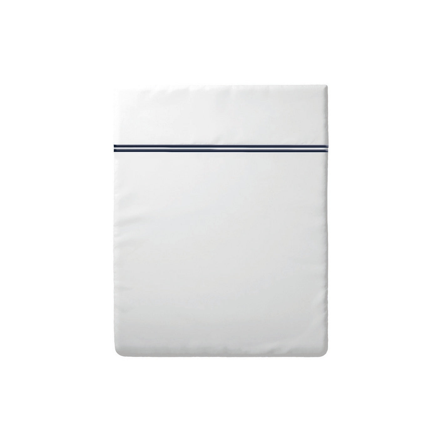 Biarritz - Drap Plat - Satin De Coton - Bleu Fonce / Blanc