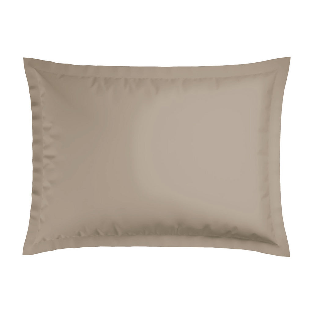Biarritz - Set De 2 Taies D'Oreiller - Satin De Coton - Taupe / Taupe