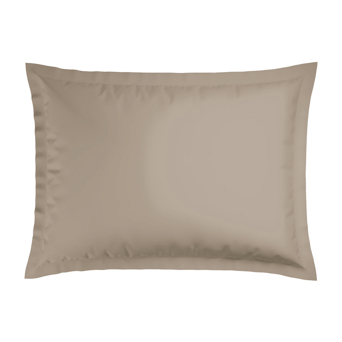 Biarritz - Set De 2 Taies D'Oreiller - Satin De Coton - Taupe / Taupe