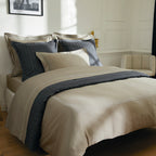 Biarritz - Drap Plat - Satin De Coton - Taupe / Taupe