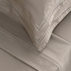 Biarritz - Ensemble De Draps - Satin De Coton - Taupe / Taupe