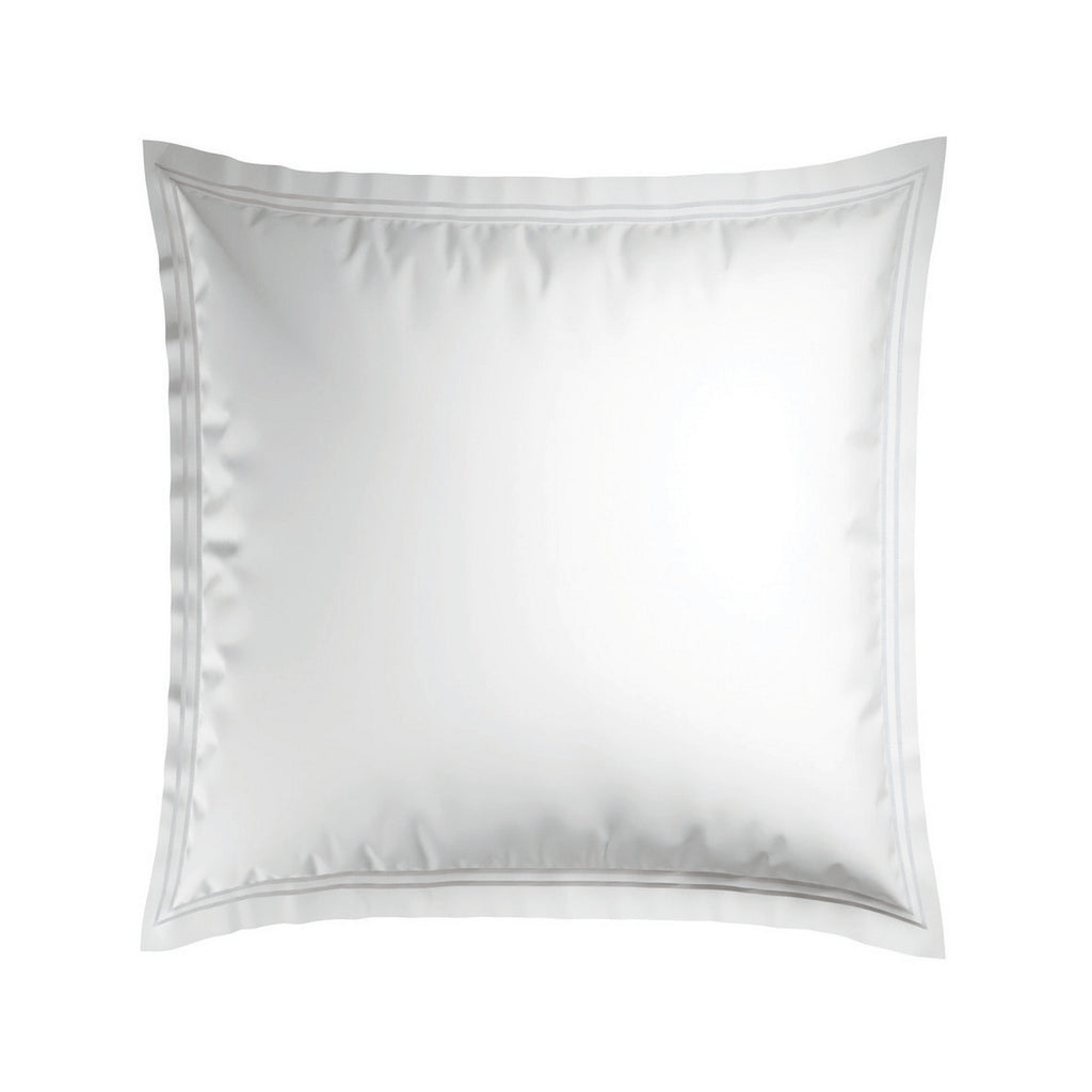 Biarritz - Set De 2 Taies D'Oreiller - Satin De Coton - Blanc / Blanc