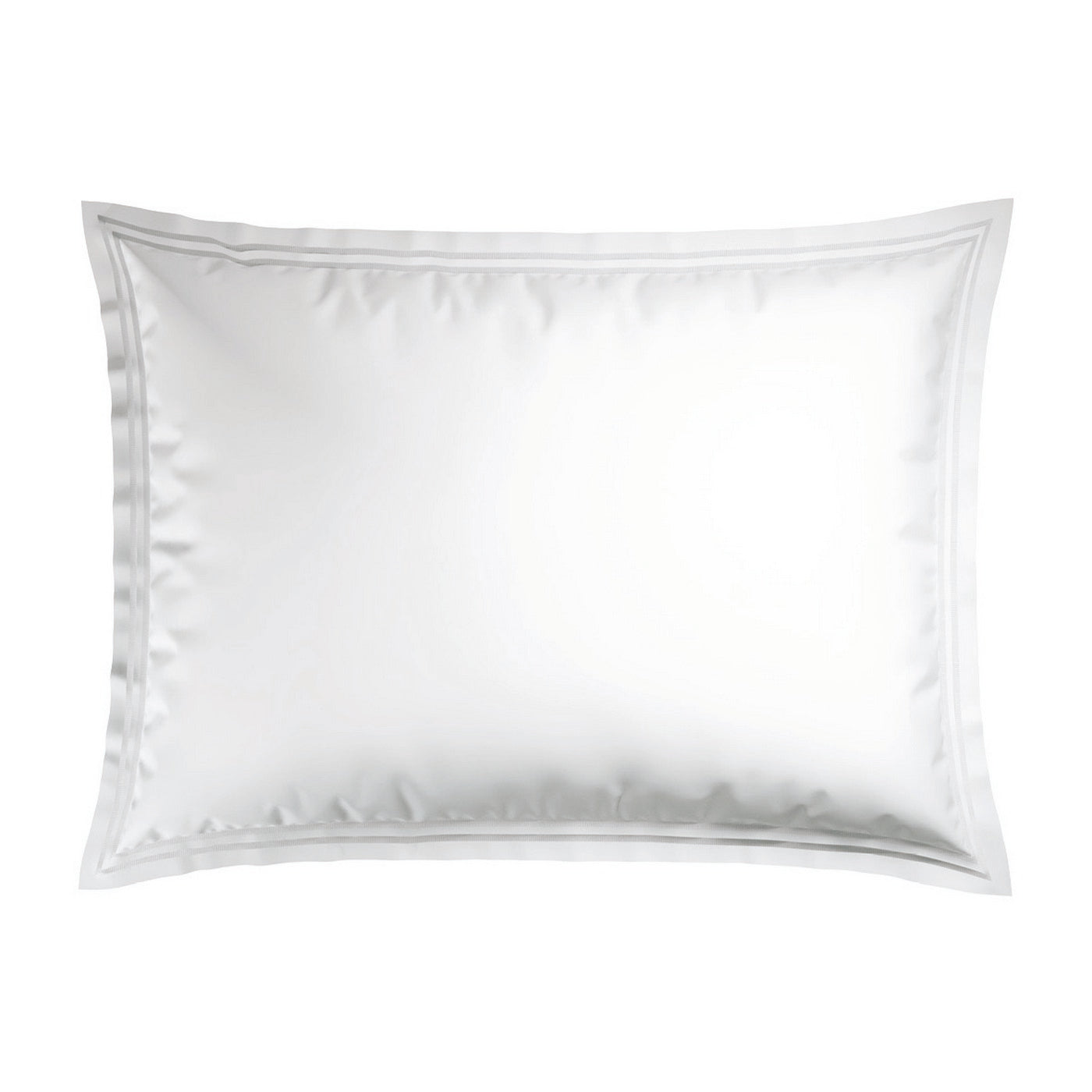 Biarritz - Set De 2 Taies D'Oreiller - Satin De Coton - Blanc / Blanc