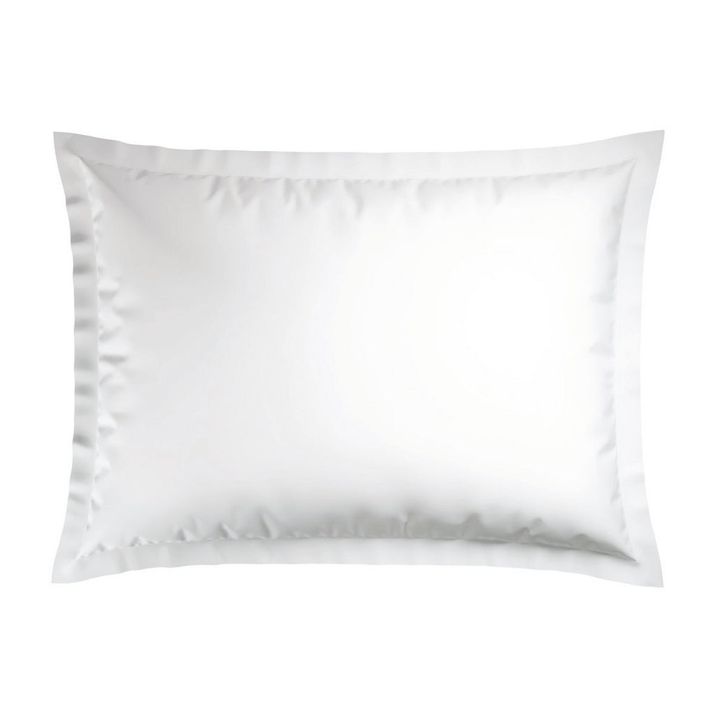 Biarritz - Set De 2 Taies D'Oreiller - Satin De Coton - Blanc / Blanc