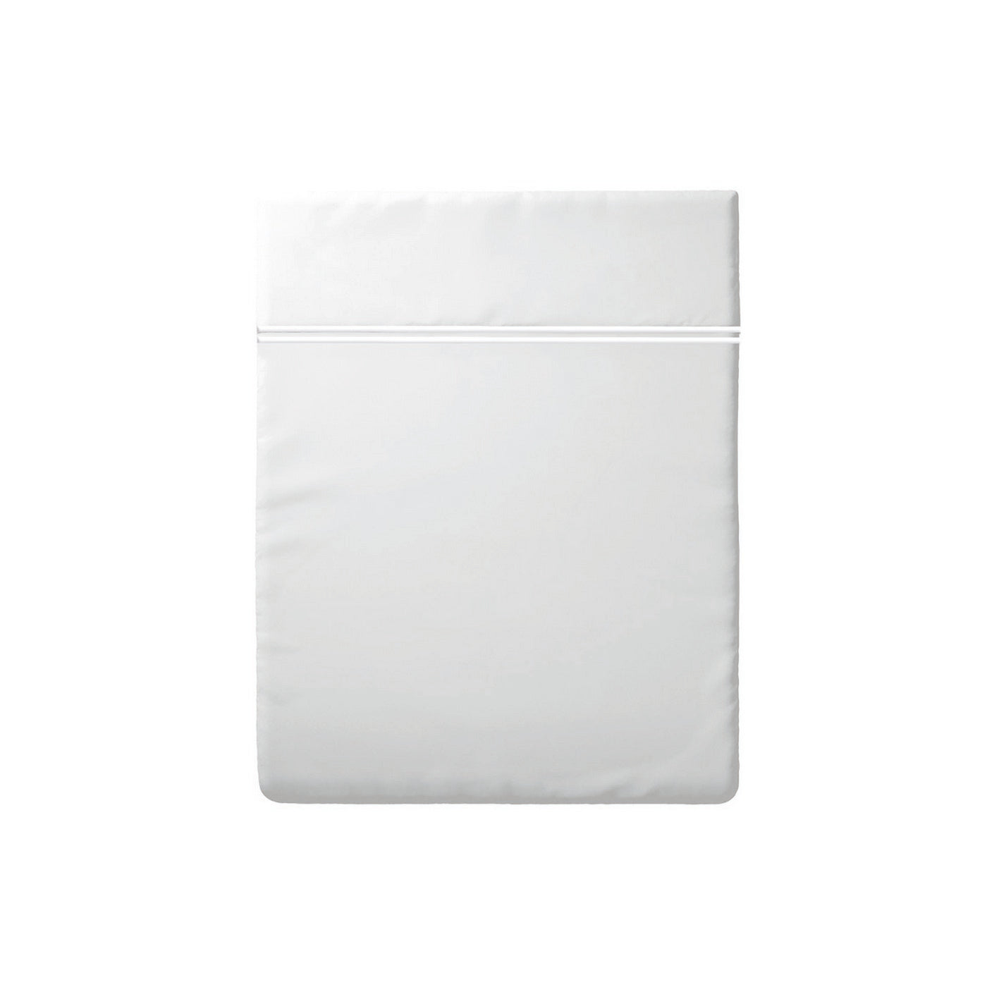Biarritz - Drap Plat - Satin De Coton - Blanc / Blanc