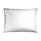 Biarritz - Set De 2 Taies D'Oreiller - Satin De Coton - Grey / Blanc