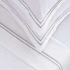 Biarritz - Ensemble De Draps - Satin De Coton - Grey / Blanc