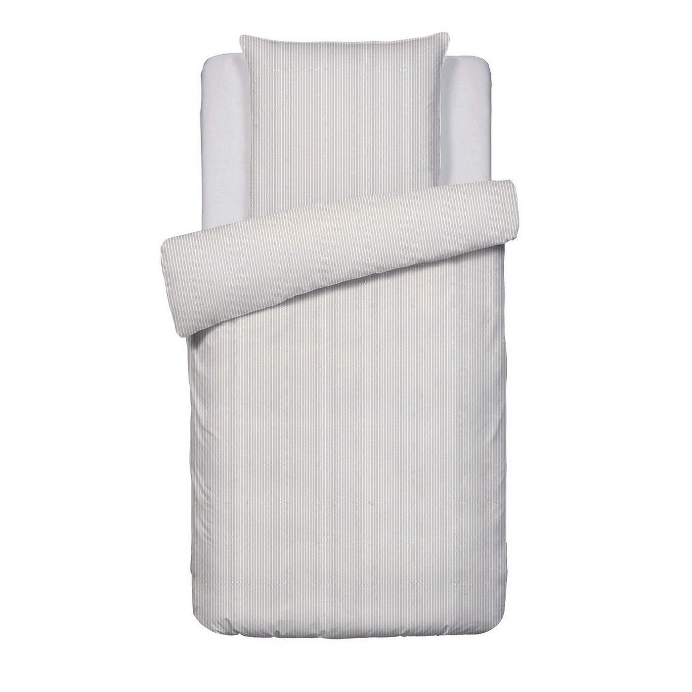 Grenoble - Housse De Couette + 1 Ou 2 Taie(S) D'Oreiller Coton Percale - Taupe